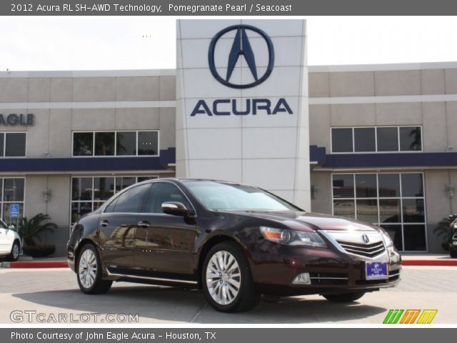 2012 Acura RL SH-AWD Technology in Pomegranate Pearl