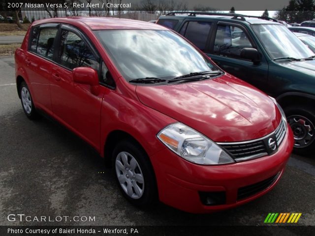 2007 Nissan Versa S in Red Alert