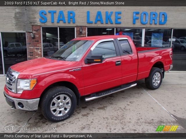 2009 Ford F150 XLT SuperCab 4x4 in Bright Red