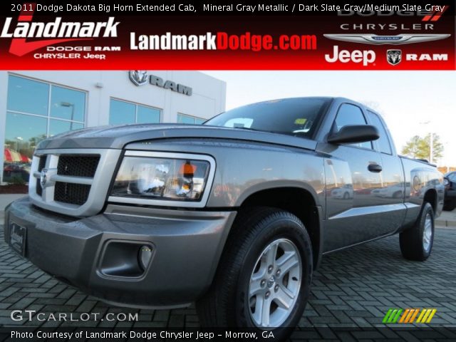 2011 Dodge Dakota Big Horn Extended Cab in Mineral Gray Metallic