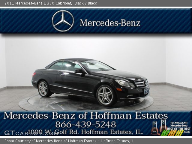 2011 Mercedes-Benz E 350 Cabriolet in Black