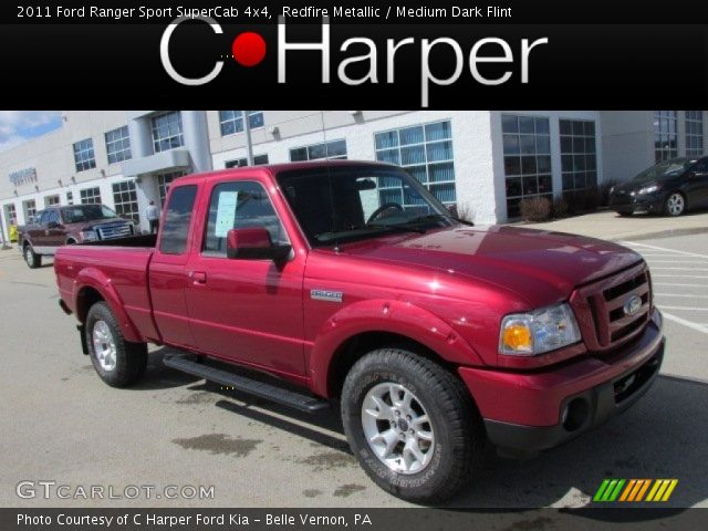2011 Ford Ranger Sport SuperCab 4x4 in Redfire Metallic