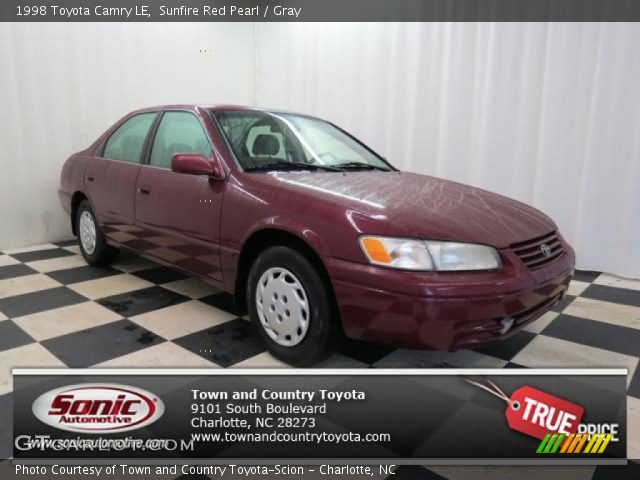 1998 Toyota Camry LE in Sunfire Red Pearl