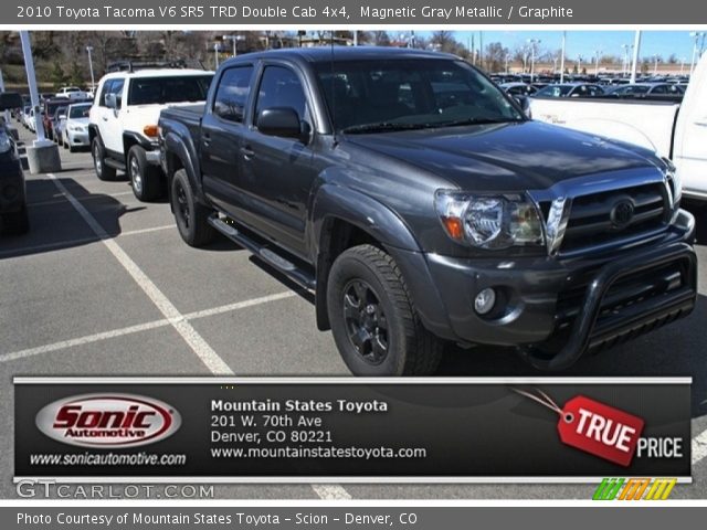 2010 Toyota Tacoma V6 SR5 TRD Double Cab 4x4 in Magnetic Gray Metallic