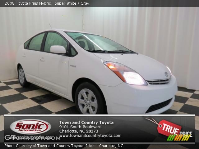 2008 Toyota Prius Hybrid in Super White