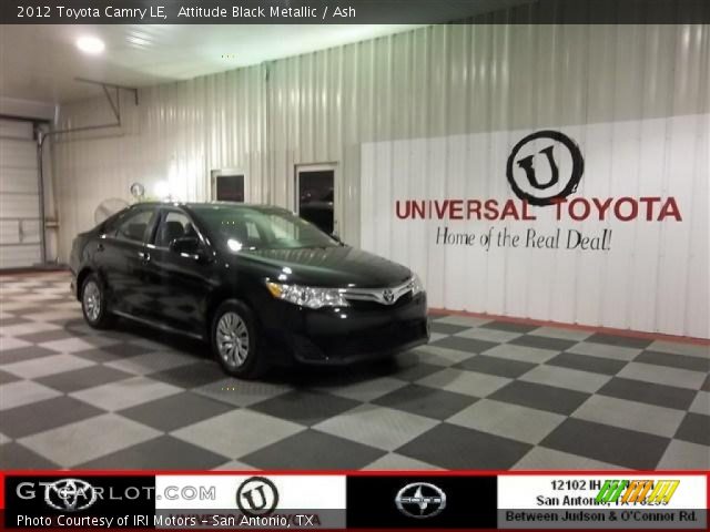 2012 Toyota Camry LE in Attitude Black Metallic