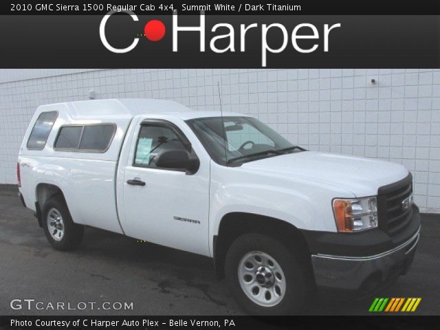 2010 GMC Sierra 1500 Regular Cab 4x4 in Summit White