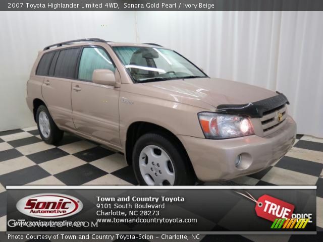 2007 Toyota Highlander Limited 4WD in Sonora Gold Pearl