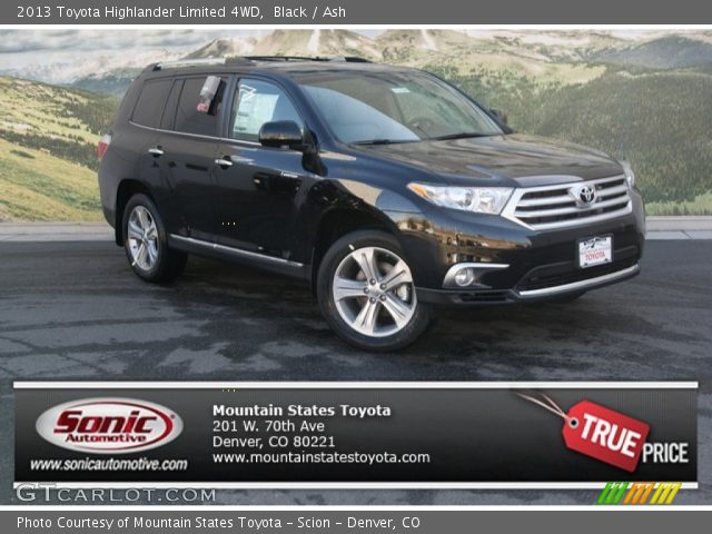 2013 Toyota Highlander Limited 4WD in Black