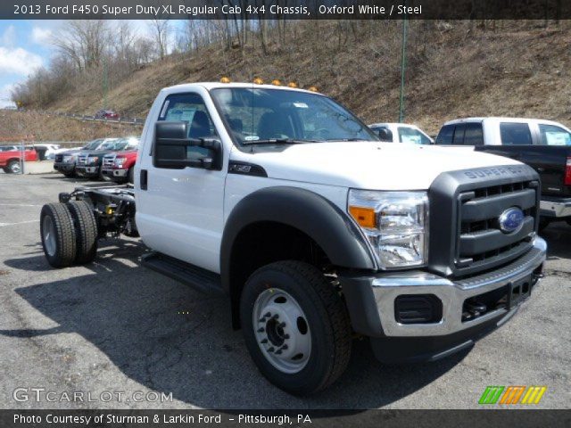 2013 Ford F450 Super Duty XL Regular Cab 4x4 Chassis in Oxford White