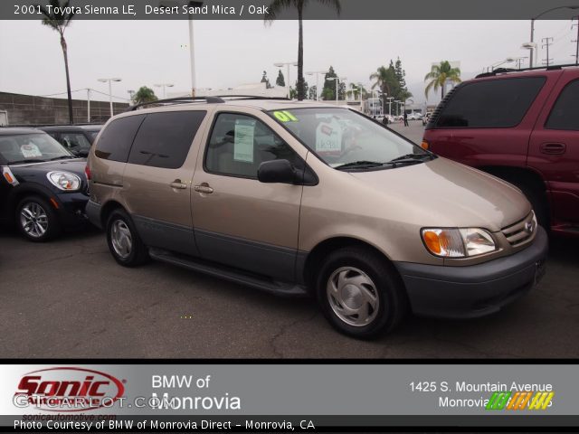 2001 Toyota Sienna LE in Desert Sand Mica