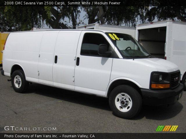 2008 GMC Savana Van 2500 Cargo in Summit White