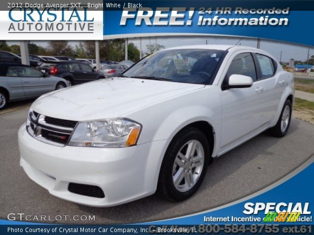 2012 Dodge Avenger SXT in Bright White