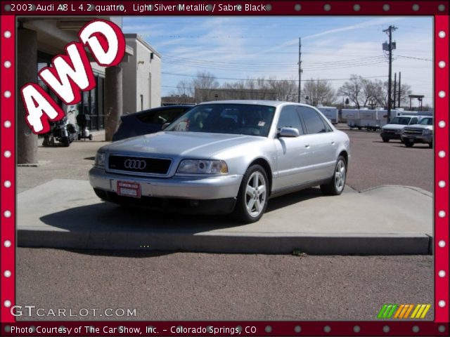 2003 Audi A8 L 4.2 quattro in Light Silver Metallic
