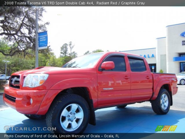 2008 Toyota Tacoma V6 TRD Sport Double Cab 4x4 in Radiant Red