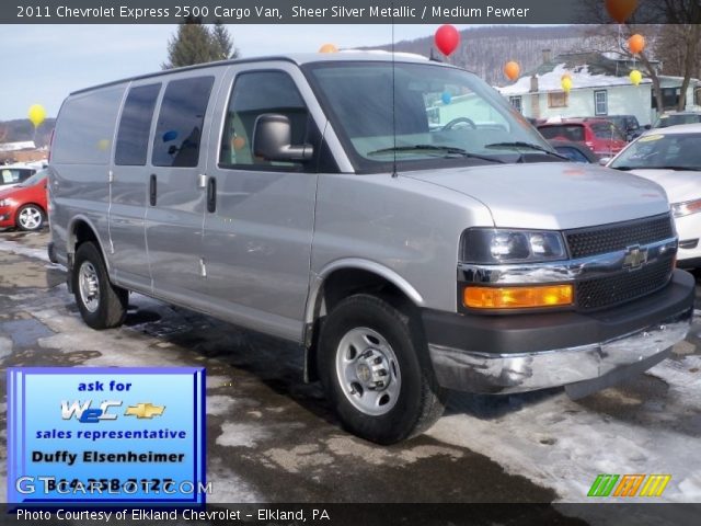 2011 Chevrolet Express 2500 Cargo Van in Sheer Silver Metallic