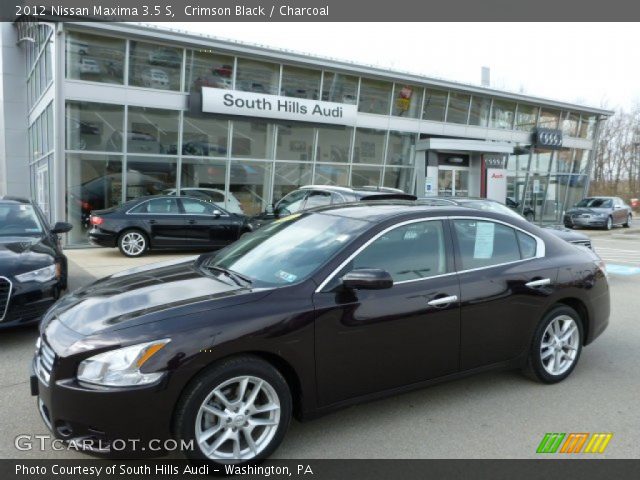 2012 Nissan Maxima 3.5 S in Crimson Black