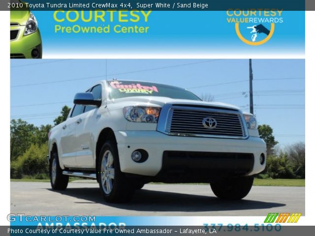 2010 Toyota Tundra Limited CrewMax 4x4 in Super White