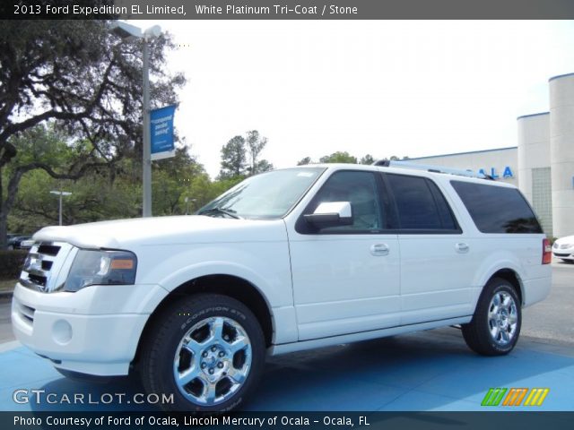 2013 Ford Expedition EL Limited in White Platinum Tri-Coat