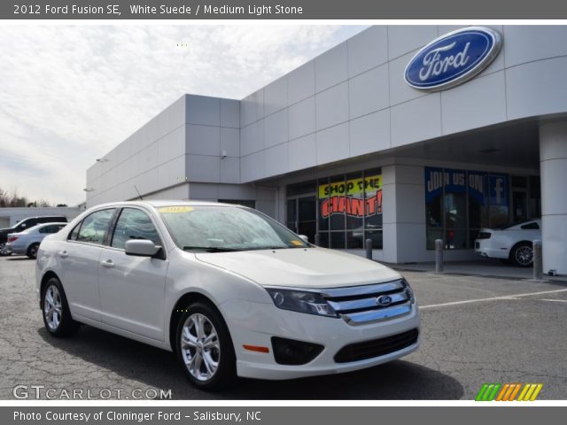 2012 Ford Fusion SE in White Suede