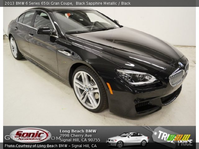 2013 BMW 6 Series 650i Gran Coupe in Black Sapphire Metallic