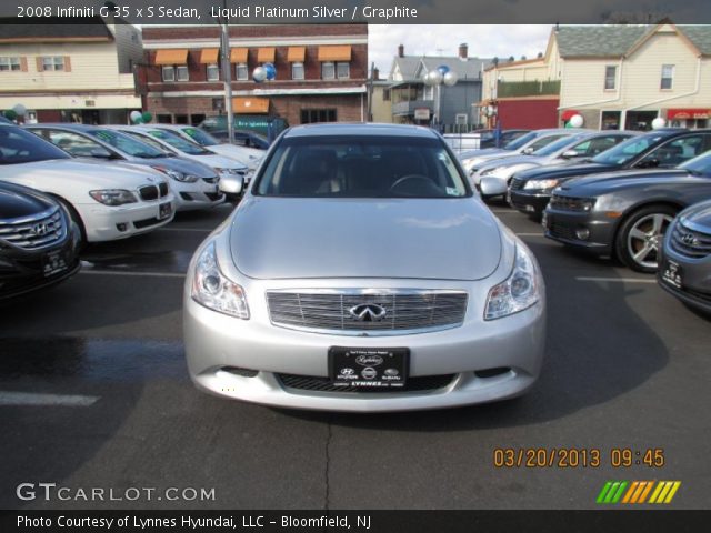 2008 Infiniti G 35 x S Sedan in Liquid Platinum Silver