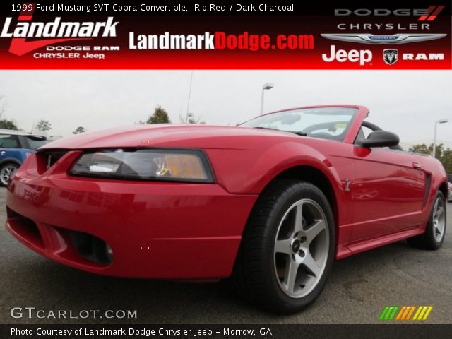 1999 Ford Mustang SVT Cobra Convertible in Rio Red