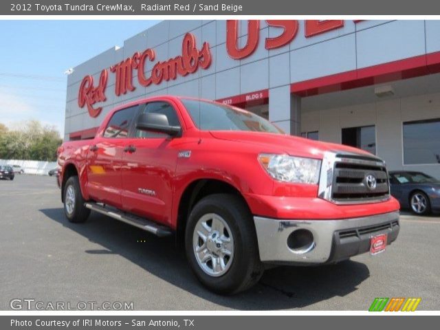 2012 Toyota Tundra CrewMax in Radiant Red