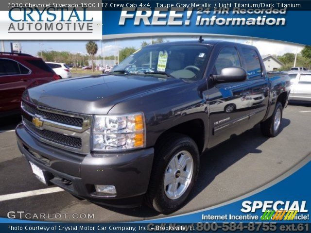 2010 Chevrolet Silverado 1500 LTZ Crew Cab 4x4 in Taupe Gray Metallic