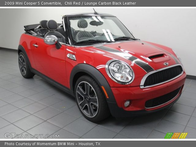 2009 Mini Cooper S Convertible in Chili Red