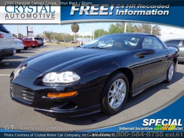 2000 Chevrolet Camaro Coupe in Onyx Black