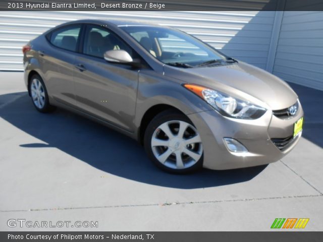 2013 Hyundai Elantra Limited in Desert Bronze