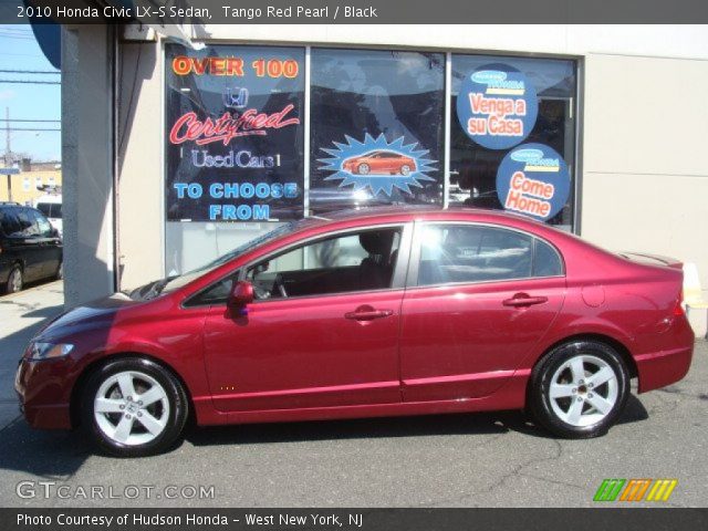 2010 Honda Civic LX-S Sedan in Tango Red Pearl
