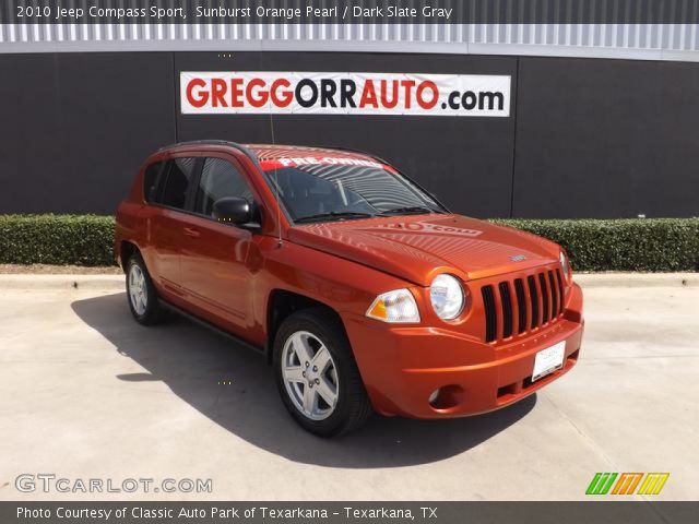 2010 Jeep Compass Sport in Sunburst Orange Pearl