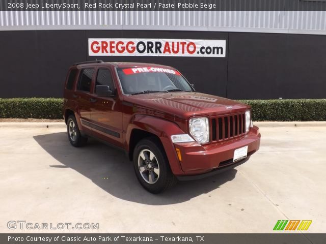 2008 Jeep Liberty Sport in Red Rock Crystal Pearl