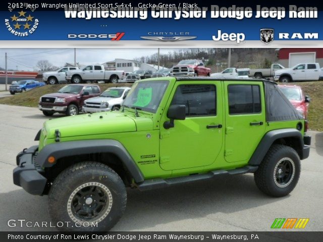 2012 Jeep Wrangler Unlimited Sport S 4x4 in Gecko Green