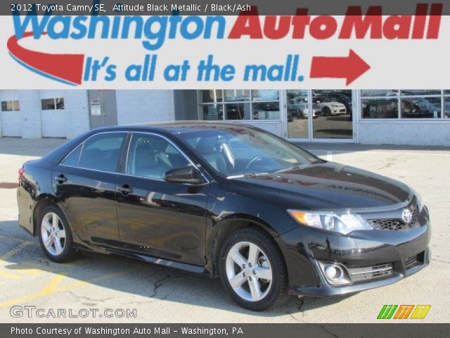 2012 Toyota Camry SE in Attitude Black Metallic