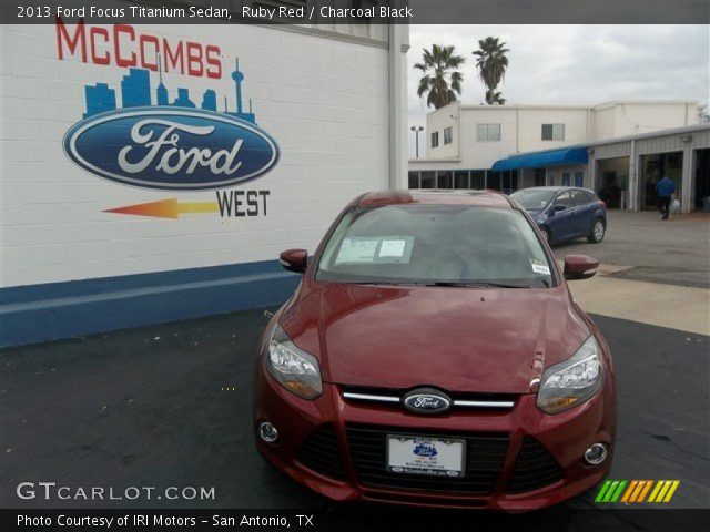 2013 Ford Focus Titanium Sedan in Ruby Red