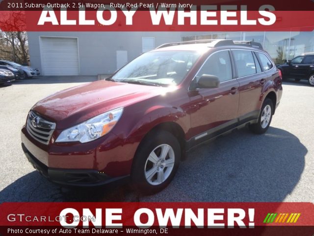 2011 Subaru Outback 2.5i Wagon in Ruby Red Pearl