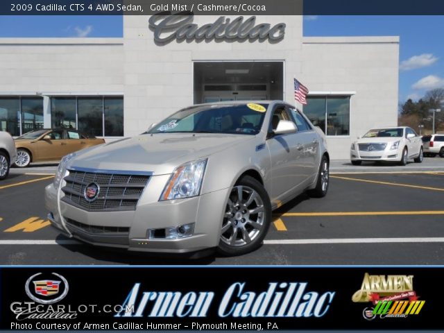 2009 Cadillac CTS 4 AWD Sedan in Gold Mist