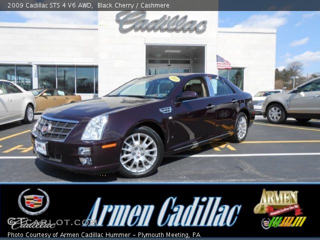 2009 Cadillac STS 4 V6 AWD in Black Cherry