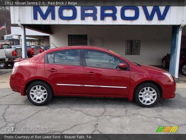 2012 Nissan Sentra 2.0 in Red Brick