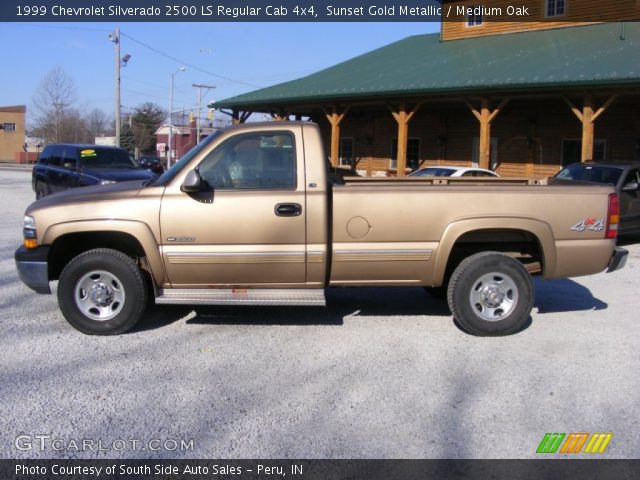 1999 Chevrolet Silverado 2500 LS Regular Cab 4x4 in Sunset Gold Metallic