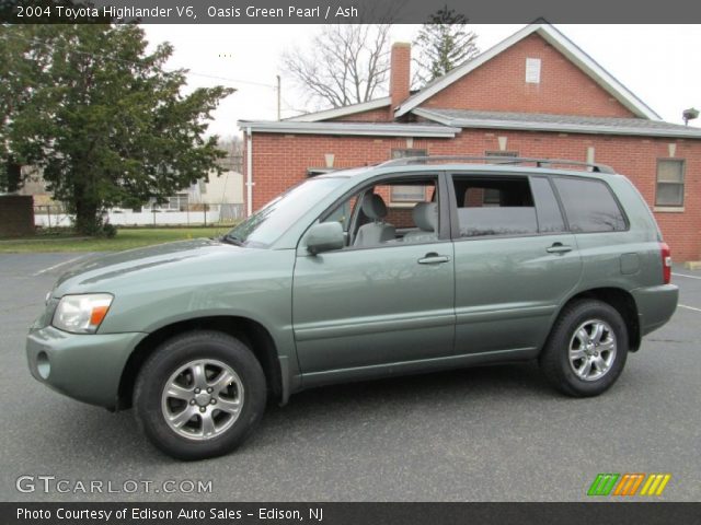 2004 Toyota Highlander V6 in Oasis Green Pearl