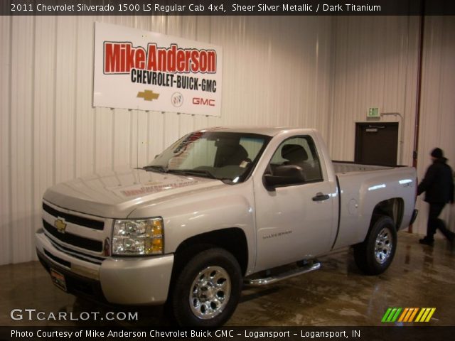 2011 Chevrolet Silverado 1500 LS Regular Cab 4x4 in Sheer Silver Metallic