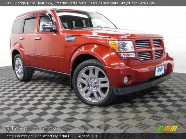 2010 Dodge Nitro Heat 4x4 in Inferno Red Crystal Pearl