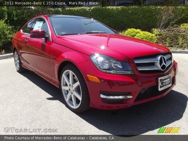 2013 Mercedes-Benz C 250 Coupe in Mars Red
