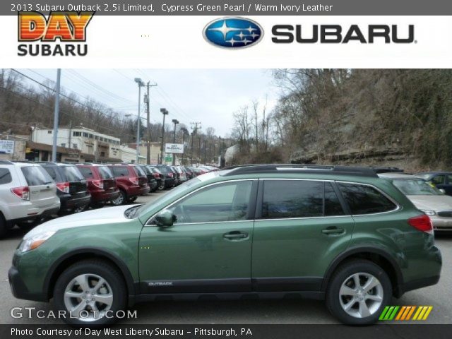 2013 Subaru Outback 2.5i Limited in Cypress Green Pearl