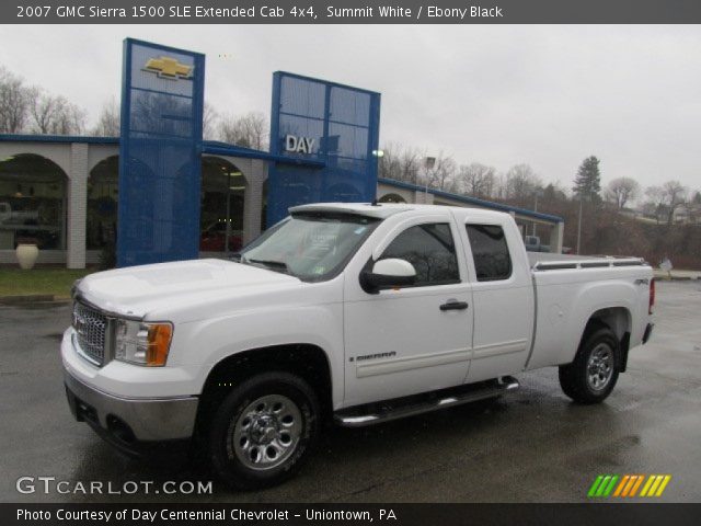 2007 GMC Sierra 1500 SLE Extended Cab 4x4 in Summit White