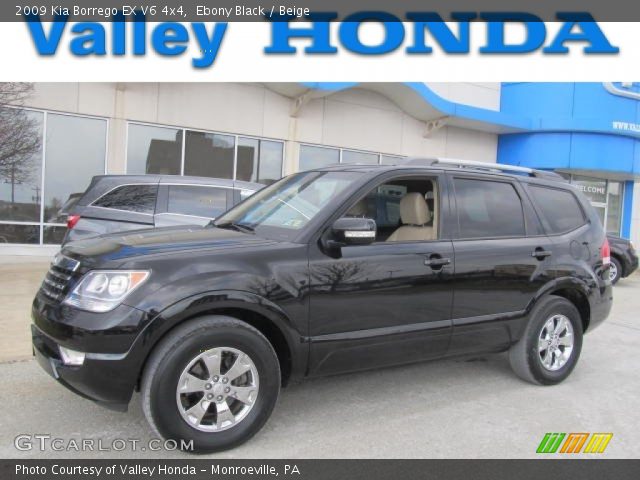 2009 Kia Borrego EX V6 4x4 in Ebony Black